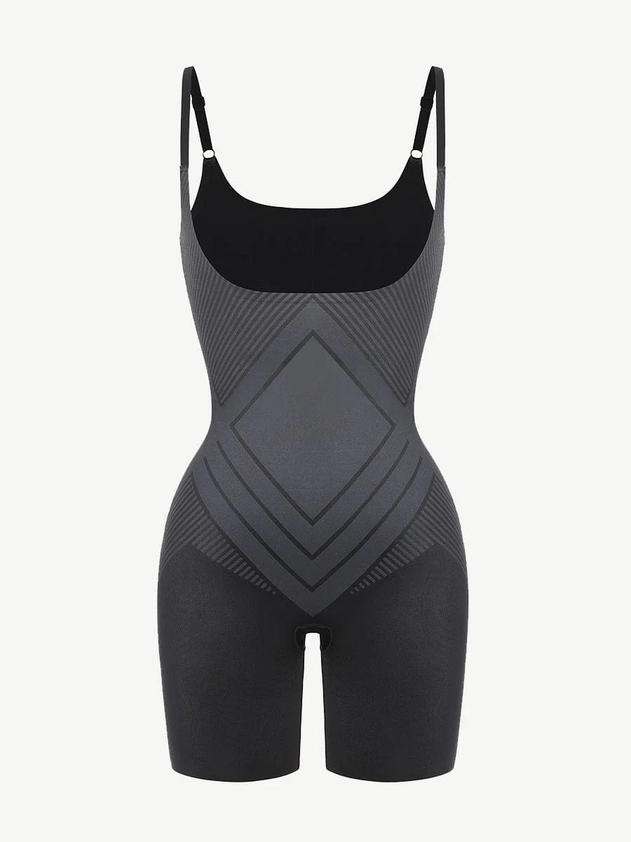 Shapewear Snobs Liquid Spandex Tummy Control Open-Bust Butt Lift Boyshort Shapewear