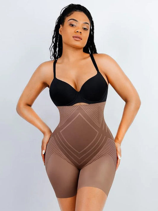 Shapewear Snobs Liquid Spandex High Waist Air Slim Waist Trimming Brief Thigh Slimmer