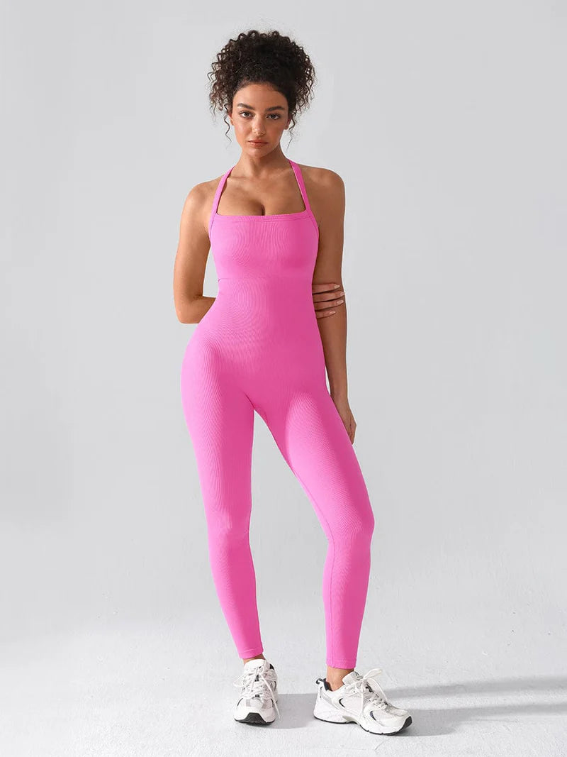 Shapewear Snobs Seamless Sports Shaping 2 in 1 Waist and Tummy Control Bra-free Jumpsuit
